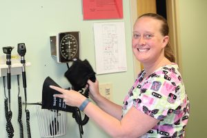 凯瑟琳Racicot, medical assisting student