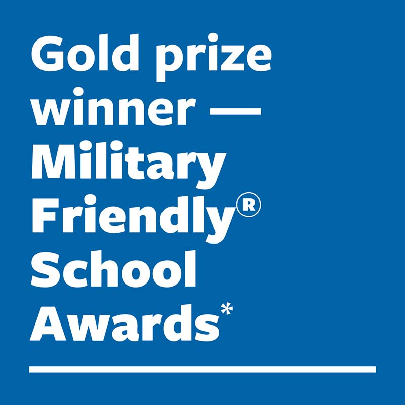 Gold prize winner Military Friendly School Awards*