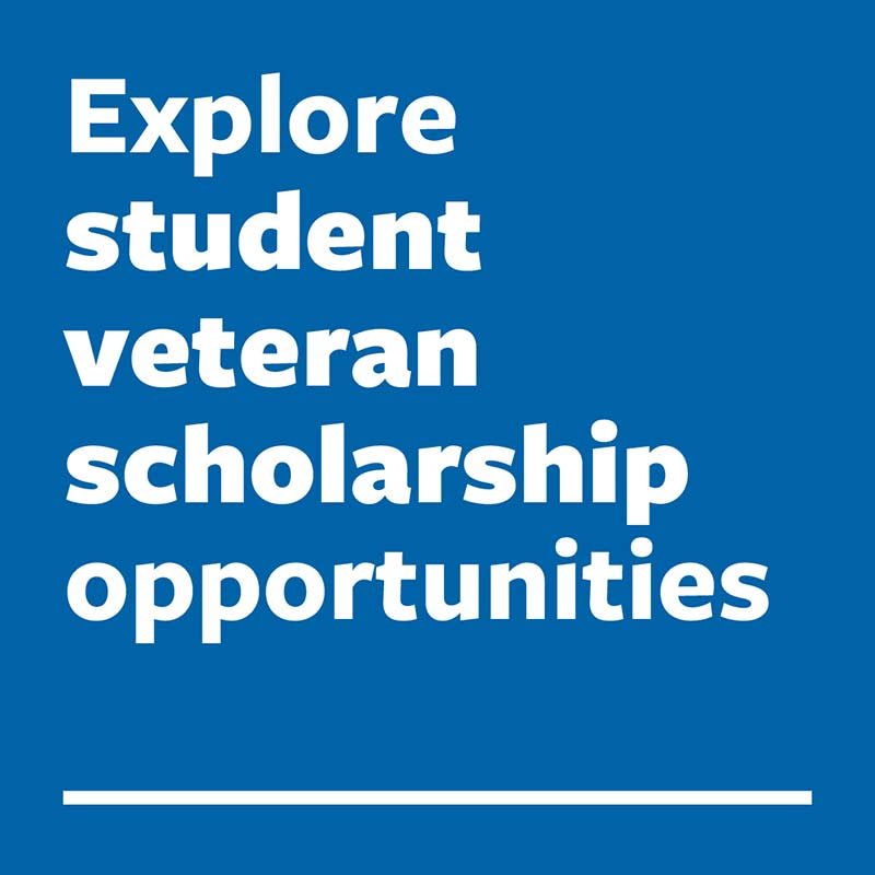Explore student veteran scholarship opportunities