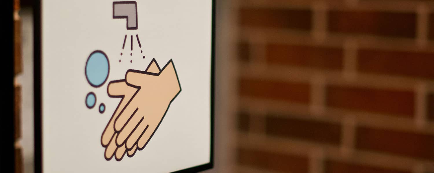 wash your hands sign